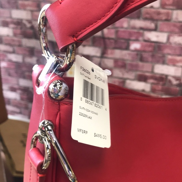 NOMAD HOBO IN GLOVETANNED LEATHER F36026 TRUE RED
